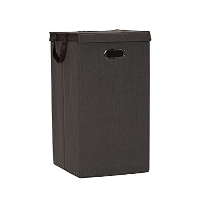 Household Essentials Laundry Hamper with Lid, Removable Mesh Liner, and Magnetic Closure, Gray - color: Cobblestone, style: Single