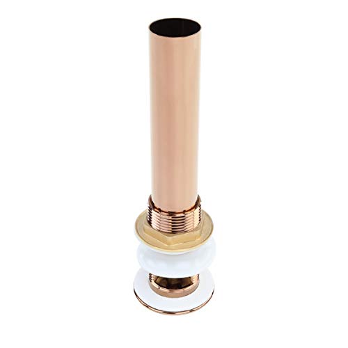 Renovators Supply Manufacturing Bathroom Sink Drain 1 1/4 in. OD Rose Gold Pop Up Sink Drain with Overflow