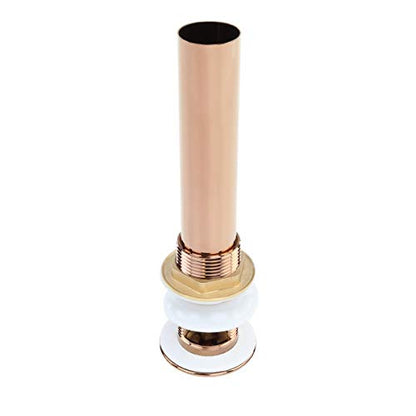 Renovators Supply Manufacturing Bathroom Sink Drain 1 1/4 in. OD Rose Gold Pop Up Sink Drain with Overflow