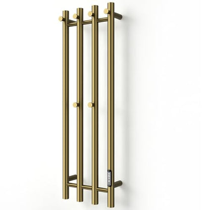 Poloma Towel Warmer Rack for Bathrooms, Heated Towel Rack Heater, ElectricTowel Dryer, Stainless Steel, Golden. CSA Certified - size: Gold Bars-37.5"(L) x 11.9"(W)-VERTICAL