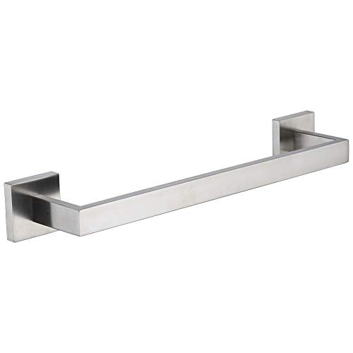 TASTOS 16 Inch Towel Bar Rack Brushed Nickel, Stainless Steel Modren Square Towel Holder for Bathroom Kitchen Wall Mounted - color: Brushed Nickel, size: 16 Inch