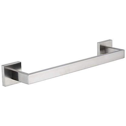 TASTOS 16 Inch Towel Bar Rack Brushed Nickel, Stainless Steel Modren Square Towel Holder for Bathroom Kitchen Wall Mounted - color: Brushed Nickel, size: 16 Inch