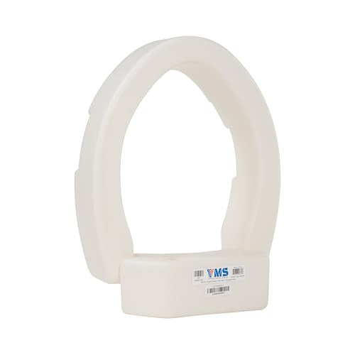VMS Deluxe Bolt-On Hinged Raised Toilet Seat - Available in Elongated & Standard Styles, 300 lbs Weight Capacity (Elongated) - size: Elongated