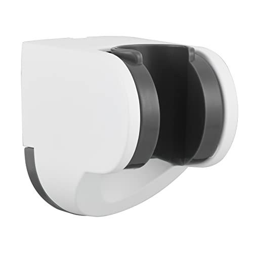 White Shower Bracket Wall Mount Plastic Shower Head Holder for Hand Held, ST01W - style: White