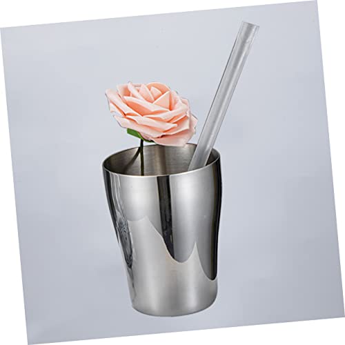 PRETYZOOM Stainless Steel Rinsing Cup Multi Function Mouth Cup for Brushing Teeth Camping Daily Use Elegant Design Easy to Clean for Any Beverage