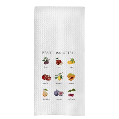 Scripture Kitchen Towels,Christian Dish Tea Towels for Kitchen,Fruit of The Spirit Bible Verse Hand Towel,Gifts for Christian Girls Women,16x24 Inch - color: Ybsgxlxl-towel-08
