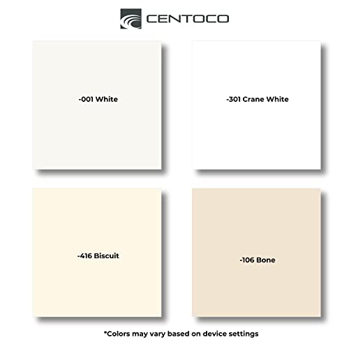 Centoco Lift & Clean, Slow Close Elongated Toilet Seat, USA, Biscuit | Closed Front, Cover, Plastic, Made in the USA, 3800SCLC-416 - color: Biscuit, size: Elongated, style: Lift and Clean and Slow Close