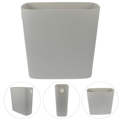 Ipetboom Narrow Space Trash Can for Bathroom Kitchen Bedroom Office Lightweight Material Capacity Garbage Bin with Smooth Surface Easy to Clean Space-Saving Design for Tight Corners and