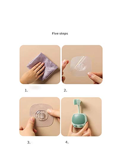 2PCS Shower Head Holder Strong Adhesive 360 Degree Rotatable Adjustable Handheld Shower Wand Holder Wall Mount Bracket for Bathroom