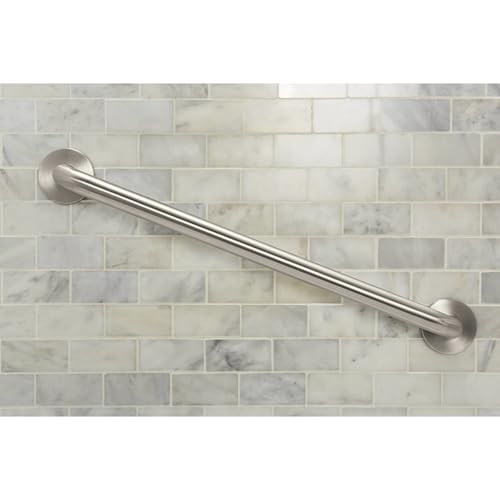 Moen Matte Black 24-Inch Bathroom Safety Grab Bar with Concealed Screws for Elderly Shower Support, R8724BL