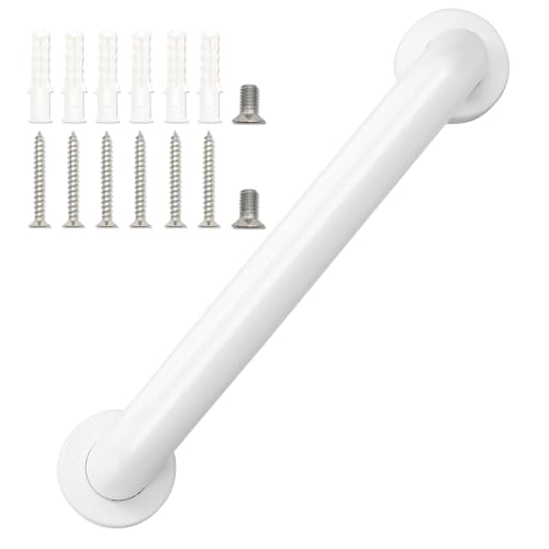 Shower Handles for Elderly Handicap Grab Bar Shower Handrails Bathroom Safety Hand Rail Support for Seniors Toilet Assist 12 Inch