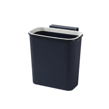 Wall-Mounted Trash Can, Compact 1.06 Gallon Waste Bin for Kitchen Cabinet or Bathroom, Space-Saving PP Plastic Disposal Unit (1 PC) - color: Blue