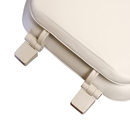 6Q1R1-00 Deluxe Vinyl Soft Toilet Seat, Round, White
