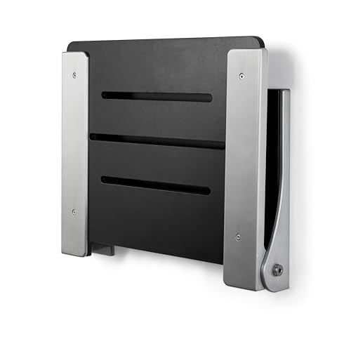 Seachrome Silhouette Folding Wall Mount Shower Bench Seat, Black Seat with Silver Frame - color: Matte Black Seat With Silver Frame