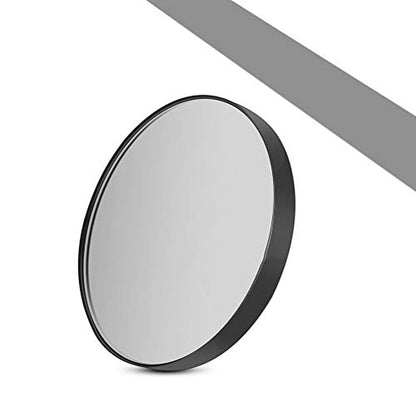 FRCOLOR 3.5 Inch 5X Magnified Suction Cup Makeup Mirror Compact Round Cosmetic Mirror for Bathroom Bedroom Travel