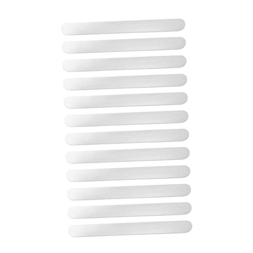 ULTECHNOVO 12pcs Slip Shower Stickers for Bathtub Safety Transparent Non Skid Strips Easy to Install for Bathroom Kitchen Stairs Floors and Swimming Pools