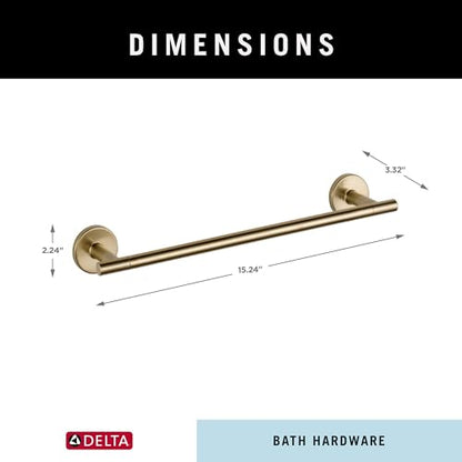 Delta Hand Towel Holder | 12 Inch Champagne Bronze Towel Bar for Bathroom, Kitchen | Trinsic Accessories