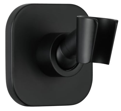 G-Promise Metal Handheld Shower Head Holder, No-Drill Install (Matte Black) | Adhesive or Drilled Installation, Wide Adjustment Range Fits All Family Heights, Firmly Secure Showerhead, Easy to Install - color: Matte Black