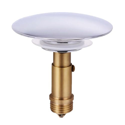 Cabilock Universal Bathtub Drain Stopper | 69mm Brass Pop Up Tub Stopper and Sink Plug Replacement | Bathroom Basin Water Catch Cover with Hair Strainer Filter, Easy to Install and Clean