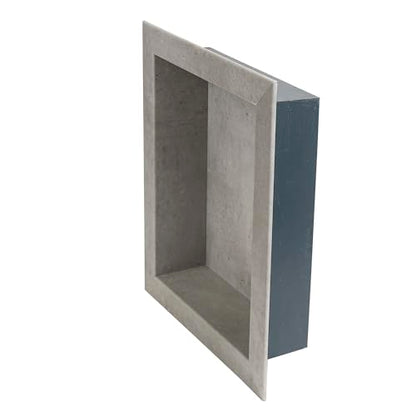 Palisade 17.5 in x 15.5 in Vinyl Shower Niche Frost Nickel | Waterproof Shower Insert - color: Frost Nickel