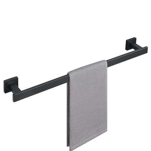 Alise Towel Bars for Bathroom Wall Mounted,24 Inch Towel Racks for Bathroom,SUS304 Stainless Steel Bathroom Towel Holder Towel Rod,Matte Black Towel Hanger Towel Rail