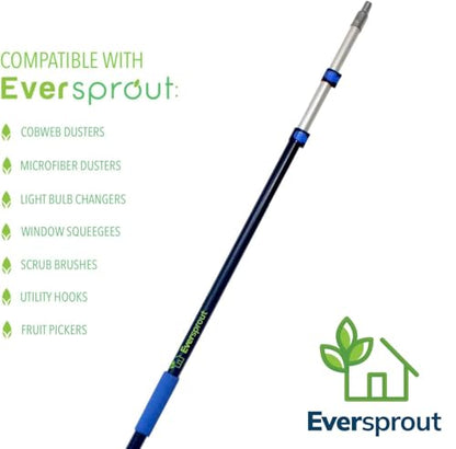 EVERSPROUT 1.5-to-3 Foot Grout Brush Scrubber Pro w/Long Handle Pole | Stiff V-Shape Bristles Built for Corners & Tough Grime | Swivel Design Cleans Shower Tile, Kitchen, Bathroom, Outdoor Concrete - style: Grout Brush + 3' Pole