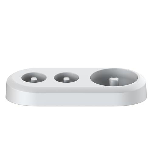 Toothbrush Holder, Replacement Stand Base Compatible with Oral B Electric Toothbrush and 2 Toothbrush Heads Cover, Toothbrush Organizer for Bathroom Storage