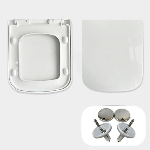 Toilet Seat - Soft Close Quick Release for Easy Cleaning, Top Fix Installation with Adjustable Hinges - Ideal for Bathroom Upgrade - size: 910