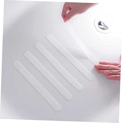 OUNONA 15Pcs Anti-Slip Tape Sticker, EVA Bathroom Safety Strips | Easy to Install, White Elegant Finish, Doorway and Corridor Use, Prevents Slipping