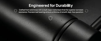 1440° Rotating Faucet Extender with 5cm Telescopic Arm Dual Mode Splash-Proof Kitchen Sink Sprayer Universal Fit Water Saving Aerator Adapter Chrome Finish for Bathroom Washing - color: Black