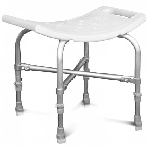 Vive Heavy Duty Bariatric Shower Chair | Bath Stool & Bathtub Seat for Inside Tub Elderly, Seniors, Handicap & Disabled Adults- Non-Slip, Adjustable, Supports 550 lbs - size: Bariatric