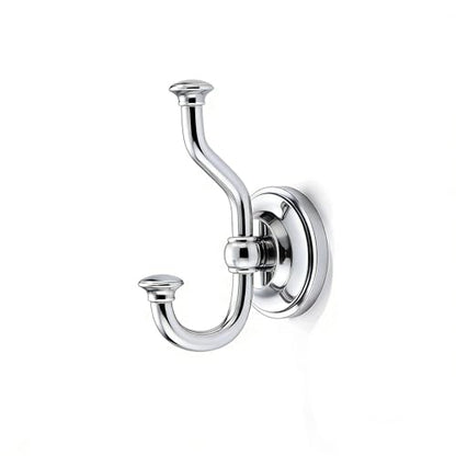 1 Pack 4-1/2 Inch Zinc Alloy Polished Chrome Towel Hooks | Solid Metal | Wall Mount | Robe Hooks | Coat Hooks | For Bathroom, Shower, Bedroom, Entryway | Bathroom Hardware Accessories - color: Polished Chrome
