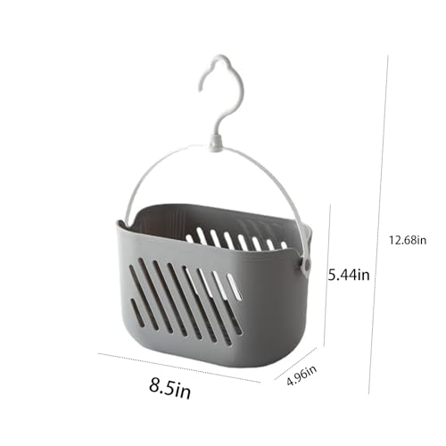 Hanging Shower Caddy, 2-Pack | Hanging Basket for Bathroom & Kitchen, Space-Saving Storage Organizer, For Shampoo, Loofahs, Towels, Pantry Items