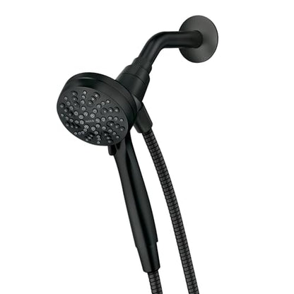 Moen 26100BL Engage 3.5" Handheld Showerhead, Magnetix, Black | 3.5" spray face, 6 spray settings, Magnetix docking system, detachable handheld design, matte black finish - color: Matte Black, size: Showerhead