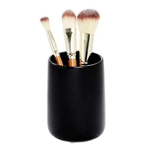 iDesign Ceramic Tumbler Cup, Matte Black | Earth Collection - size: Tumbler