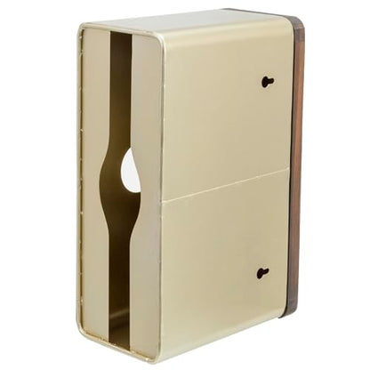 MyGift Gold Paper Towel Holder - Wall Mounted Paper Towel Dispenser & Bathroom Napkin Holder - color: Brass