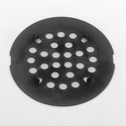 Snap-in Shower Drain Cover 4-1/4 inch Shower Strainer Grid Round (1, Oil Rubbed Bronze) - color: Oil Rubbed Bronze