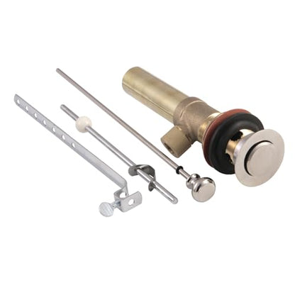 Kingston KB2006 Pop-Up Drain with Overflow, 22 Gauge, Polished Nickel - color: Polished Nickel