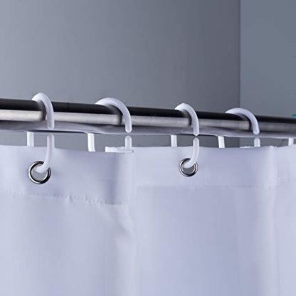 Teal Light Blue White Shower Curtains for Bathroom Guest, Polyester Fabric Set 12 Hooks Rings,Aqua Ombre 72"x72"Inch - color: Blue, size: 72"W x 72"L (Pack of 1)