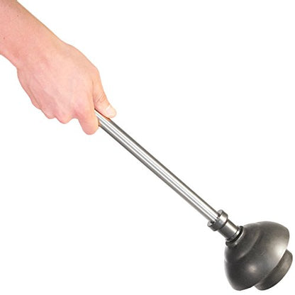 ToiletTree Products Modern Deluxe Freestanding Toilet Brush and Plunger Combo (Stainless Steel, Brush and Plunger Combo Set 4.5” x 9.75” x 18.5")