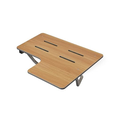 Seachrome 28" x 22.5” Teak Reversible Folding Transfer Tub/Shower Seat, ADA Compliant - color: Teak, size: 28 x 22.5