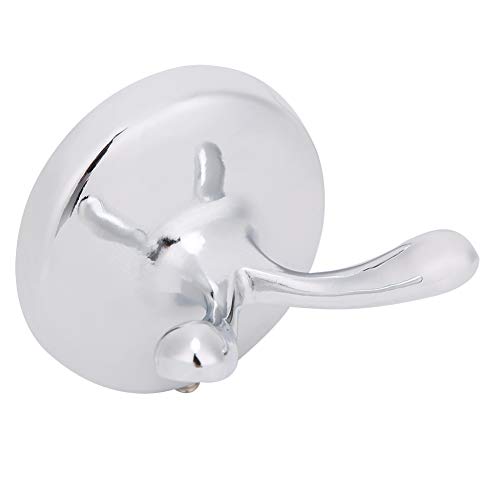 Ymiko Stainless Steel Coat Towel Hanger Wall Mounted Hooks Double Robe Hook Holder for Bathroom Living Room