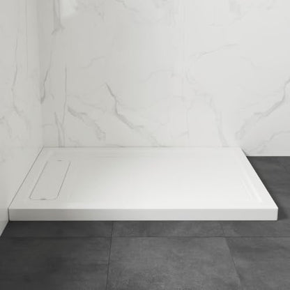 OVE Decors 54x36" Shower Base, White - size: 54 x 36, style: Side Drain