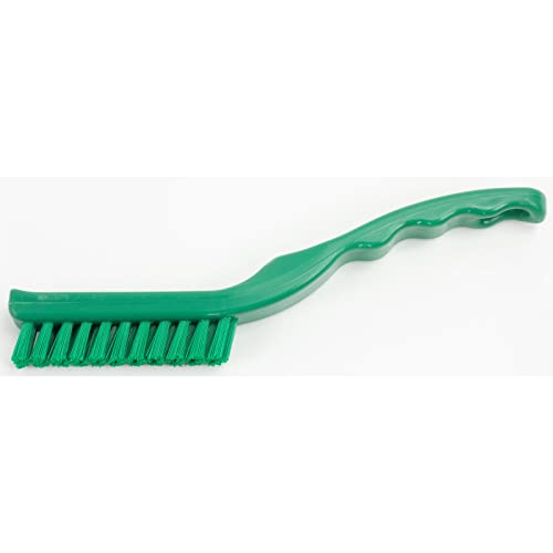 SPARTA Detail Brush Grout Brush, Crevice Brush with Hanging Hole for Bathroom, Kitchens, Countertop, Plastic, 9 Inches, White - color: Green, size: 9 Inches