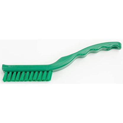 SPARTA Detail Brush Grout Brush, Crevice Brush with Hanging Hole for Bathroom, Kitchens, Countertop, Plastic, 9 Inches, White - color: Green, size: 9 Inches