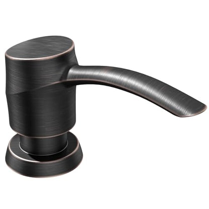 Kitchen Sink Soap Dispenser，Oil Rubbed Bronze Built-in Dispenser, ABS Dispenser Pump with 17 oz PET Bottle, Refill from Top - color: Oil Rubbed Bronze, style: 17oz Bottle