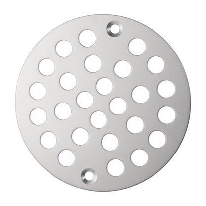 Round 4 Inch Screw-in Floor Drain Cover, 4 Inch Shower Drain Cover Stainless Steel Strainer Covers Replacement Shower Drainer Grate Easy-to-Install Replacement