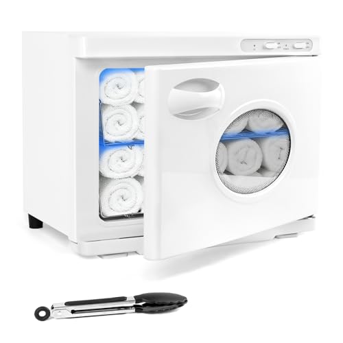 Hot Towel Warmer, 23L Professional Spa Towel Heater Cabinet with Clip, Extra Large Estheticians Towels Heating Machine for Massage Salon Barbershop, White