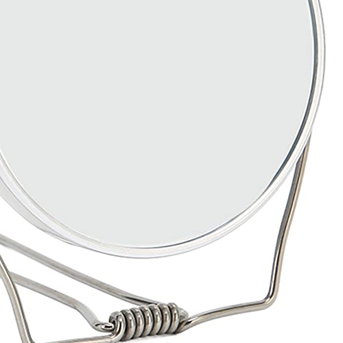 Yinhing Desktop Makeup Mirror,Small Double Sided Handheld Vanity Mirror HD Vanity Mirror Foldable 360 Degree Rotation Mirror with Stand
