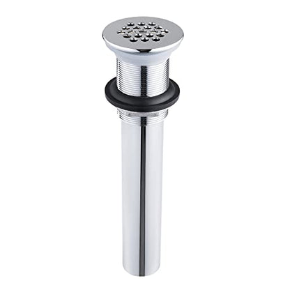 Grid Drain Strainer Assembly Without Overflow for Bathroom Sink, C.O. Plug Grid Lavatory Drain, Bathroom Sink Grid Strainer by Artiwell, Chrome Plated - color: Chrome Plated, style: Without Overflow